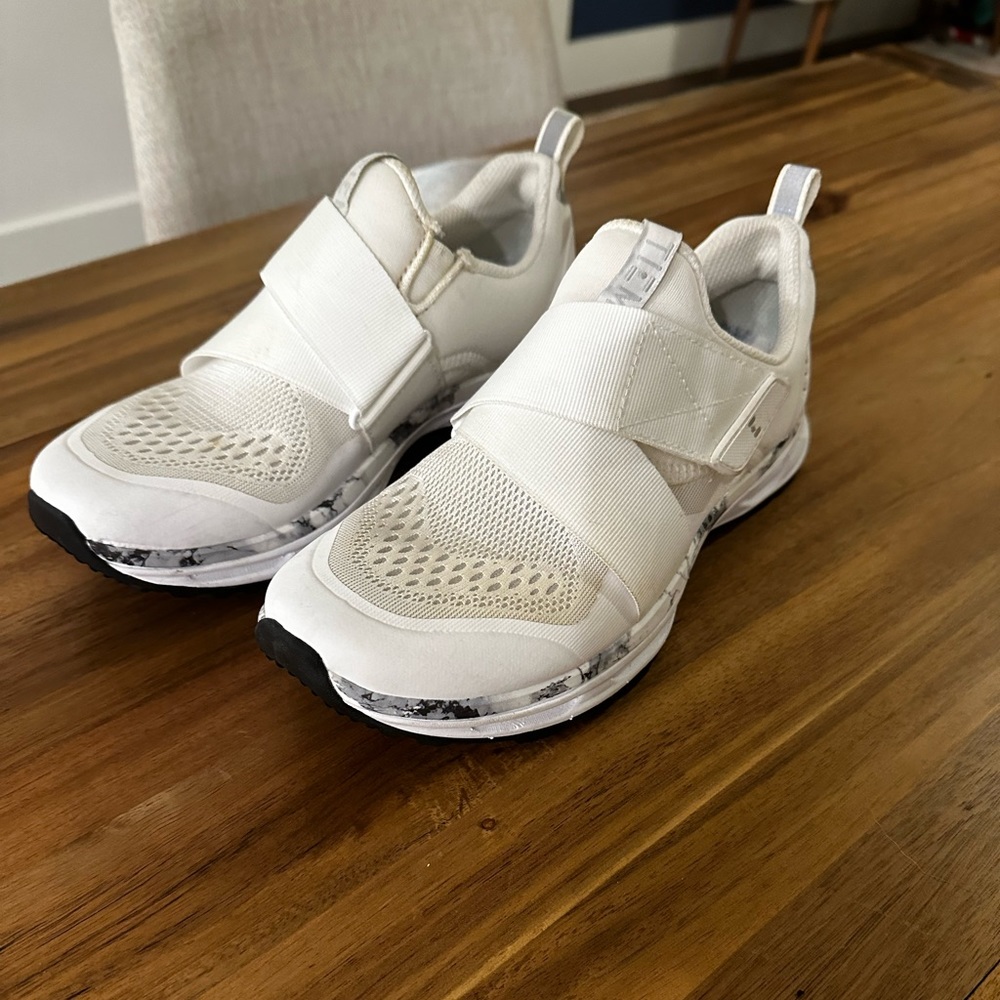 Tiem Slipstream SPD spin shoes in white marble